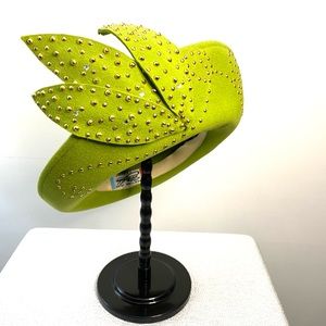 Wool Rhinestone Hat by Mr. John!